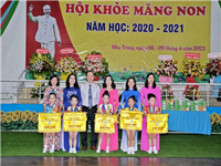 CÁC CHÁU THAM GIA HỘI THI HỘI KHỎE MĂNG NON CẤP THÀNH PHỐ, NĂM HỌC 2020 – 2021