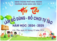 TRƯỜNG MẦM NON LỘC THỌ 1 TỔ CHỨC HỘI THI 