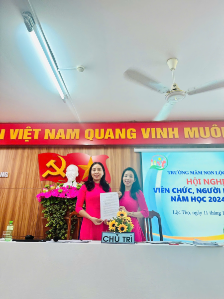 HỘI NGHỊ VIÊN CHỨC, NGƯỜI LAO ĐỘNG NĂM HỌC NĂM HỌC 2024-2025