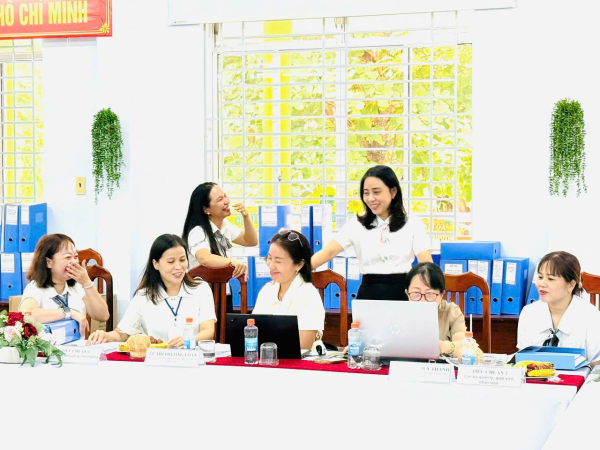  TRƯỜNG MẦM NON LỘC THỌ 1 ĐÓN ĐOÀN ĐÁNH GIÁ NGOÀI CỦA TỈNH VỀ KHẢO SÁT CHÍNH THỨC 